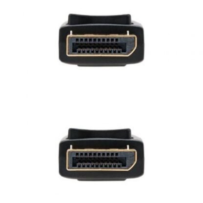 Cable displayport 1.2 4k nanocable 10.15.2301-l150/ displayport macho - displayport macho/ 1.5m/ negro - Imagen 3