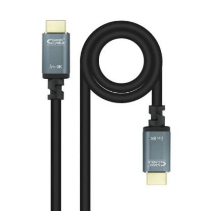 Cable hdmi 2.1 8k nanocable 10.15.8001-l150/ hdmi macho - hdmi macho/ 1.5m/ negro - Imagen 2