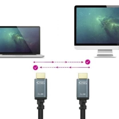 Cable hdmi nanocable 10.15.8003/ hdmi macho - hdmi macho/ 3m/ negro - Imagen 4