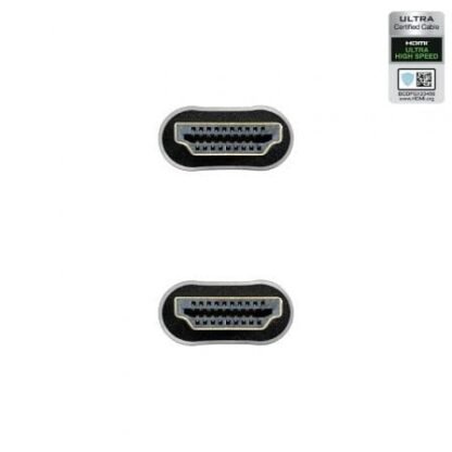 Cable hdmi 2.1 8k nanocable 10.15.8103/ hdmi macho - hdmi macho/ 3m/ certificado/ negro - Imagen 3