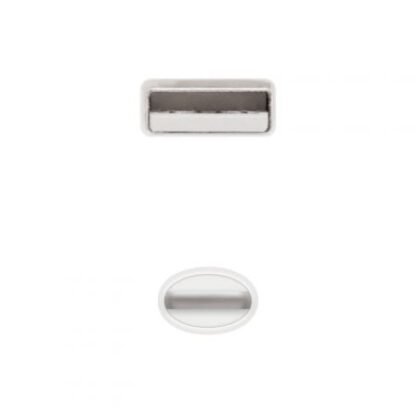Cable usb 2.0 lightning nanocable 10.10.0400/ usb macho - lightning macho/ 50 cm/ blanco - Imagen 3