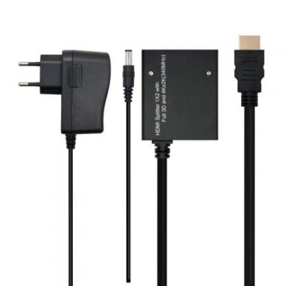 Duplicador hdmi nanocable 10.25.3502/ hdmi macho - 2x hdmi hembra - Imagen 2