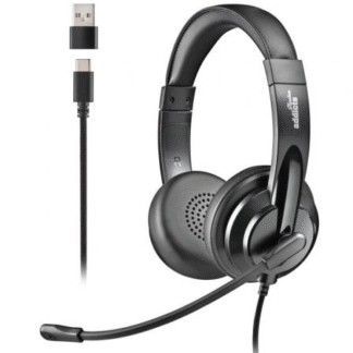 Auriculares ngs vox605 usb/ con micrófono/ usb/ negros