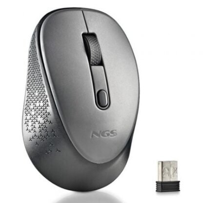 Ratón inalámbrico ngs dew gray/ hasta 1600 dpi/ gris - Imagen 2