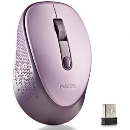 Ratón inalámbrico ngs dew lilac/ hasta 1600 dpi/ lila - Imagen 2