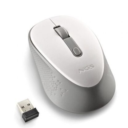 Ratón inalámbrico ngs dew white/ hasta 1600 dpi/ blanco - Imagen 4