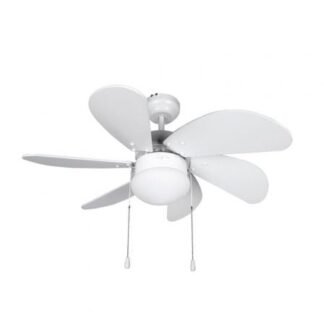 Ventilador de techo orbegozo cp 15076 b/ 50w/ 6 aspas 80cm/ 3 velocidades