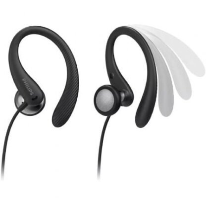 Auriculares deportivos philips taa1105bk/ con micrófono/ jack 3.5/ negros - Imagen 2
