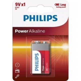 Pila alcalina philips 6lr61p1b/10/ 9v