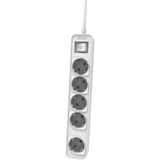 Regleta con interruptor philips chp2154w/10/ 5 tomas de corriente/ cable 1.5m/ blanco