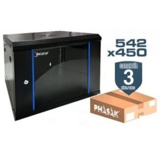Armario rack mural desmontado phasak pho 2212d/ 19"/ altura 12u