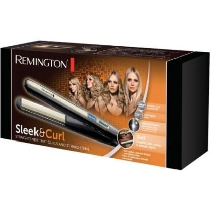 Plancha para el pelo remington sleek and curl/ verde - Imagen 2