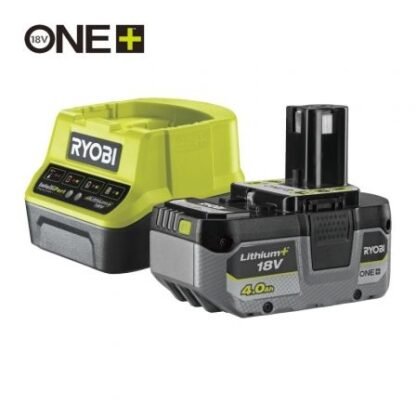 Cargador + batería de litio ryobi one+ rc18120-140x/ 18v 4,0ah - Imagen 2