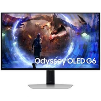 Monitor gaming samsung g6 odyssey oled s27dg600su 27"/ qhd/ 0.03ms/ 360hz/ regulable en altura/ plata