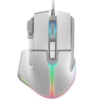 Ratón gaming mars gaming mm-xt/ hasta 12800dpi/ blanco
