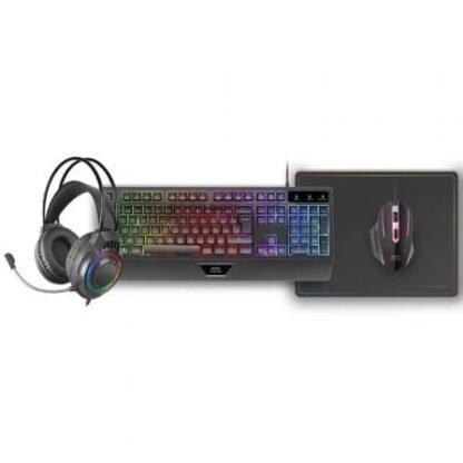 Pack gaming mars gaming mcp124proes/ teclado + ratón óptico + auriculares + alfombrilla - Imagen 2