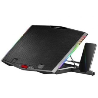 Soporte refrigerante mars gaming mnbc5 para portátiles hasta 17.3"/ iluminación led