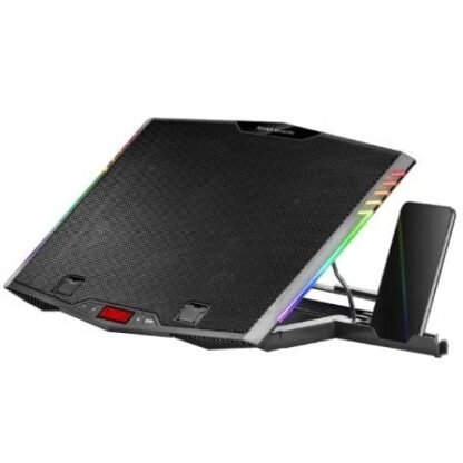 Soporte refrigerante mars gaming mnbc5 para portátiles hasta 17.3"/ iluminación led
