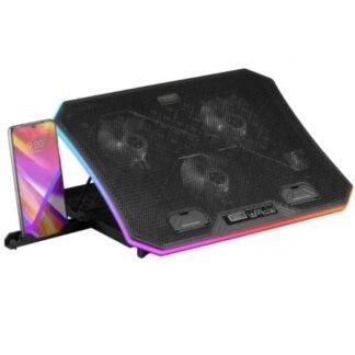 Soporte refrigerante mars gaming mnbc6 para portátiles hasta 19"/ iluminación led