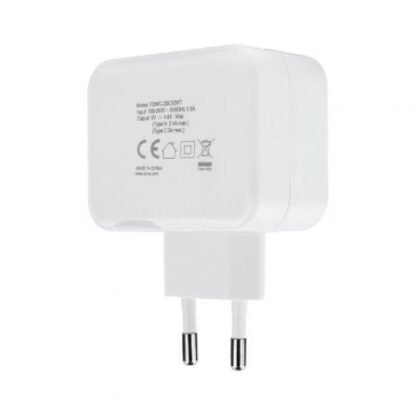 Cargador de pared tooq tqwc-2sc02wt/ 1xusb tipo-c/ 1x usb/ 27w - Imagen 2
