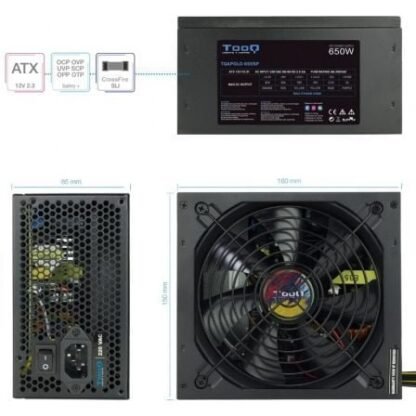 Fuente de alimentación tooq tqapolo-650sp/ 650w/ ventilador 14cm - Imagen 3