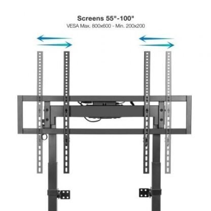 Soporte de suelo/ pared eléctrico tooq fsm01-b para tv 55-100"/ hasta 120kg - Imagen 3