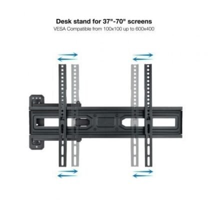 Soporte de pared giratorio/ inclinable/ nivelable tooq lp7863tn-b para tv de 37-70"/ hasta 35kg - Imagen 2