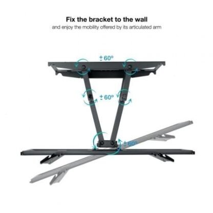 Soporte de pared giratorio/ inclinable/ nivelable tooq lp7866tn-b para tv de 37-80"/ hasta 40kg - Imagen 3