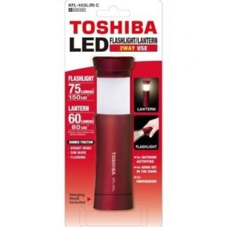 Linterna toshiba kfl-403l/ 3 pilas *aaa/ roja