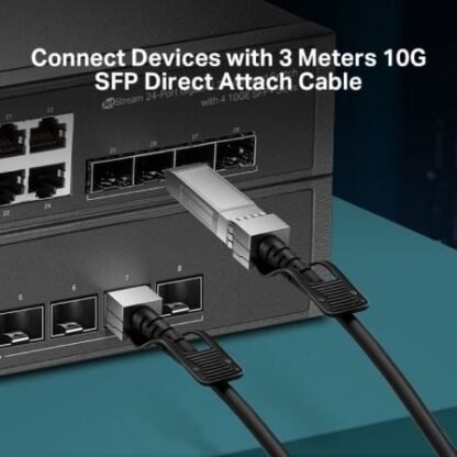 Cable direct attach sfp+ tp-link tl-sm5220-3m/ 3m/ negro - Imagen 3