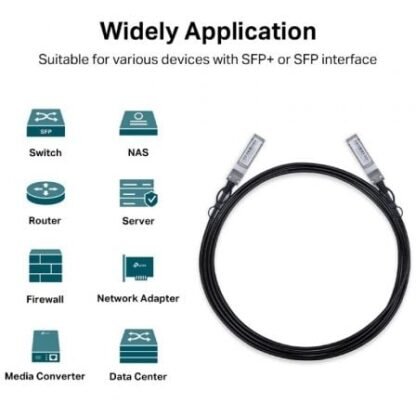 Cable direct attach sfp+ tp-link tl-sm5220-3m/ 3m/ negro - Imagen 4