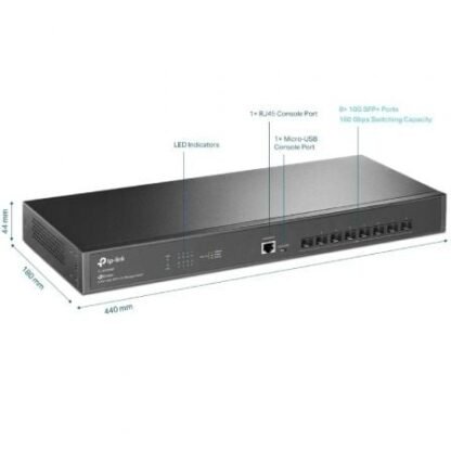 Switch gestionable tp-link omada jetstream tl-sx3008f/ 8 puertos/ sfp+ 10ge - Imagen 2