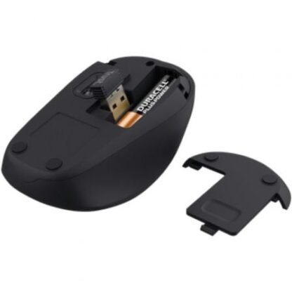 Ratón mini inalámbrico trust yvi+ silent/ hasta 1600 dpi/ negro - Imagen 4