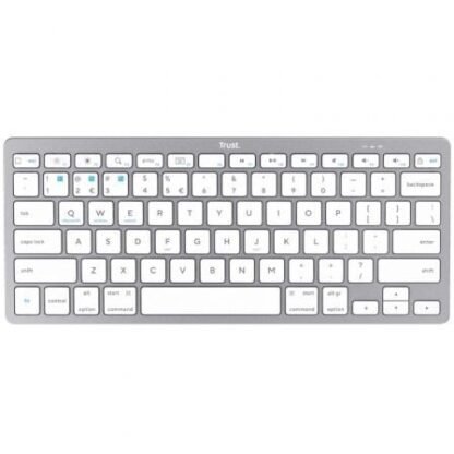 Teclado compacto inalámbrico por bluetooth trust 24654/ plata - Imagen 2
