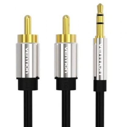 Cable estéreo vention bcfbg/ jack 3.5 macho - 2x rca macho/ 1.5m/ negro - Imagen 2