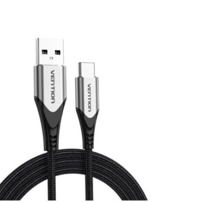 Cable usb 2.0 tipo-c vention codhf/ usb macho - usb tipo-c macho/ hasta 60w/ 480mbps/ 1m/ gris - Imagen 2