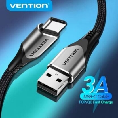 Cable usb 2.0 tipo-c vention codhf/ usb macho - usb tipo-c macho/ hasta 60w/ 480mbps/ 1m/ gris - Imagen 3