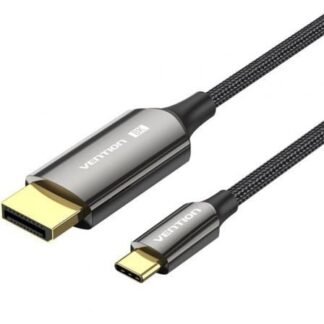 Cable conversor displayporti 8k vention crfbh/ usb tipo-c macho - displayport macho/ 2m/ negro