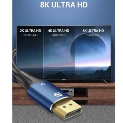Cable vention hcelg/ displayport macho - displayport 8k macho/ 1.5m/ azul - Imagen 4