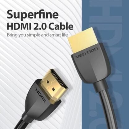 Cable hdmi 2.0 4k vention aaibg/ hdmi macho - hdmi macho/ 1.5m/ negro - Imagen 2