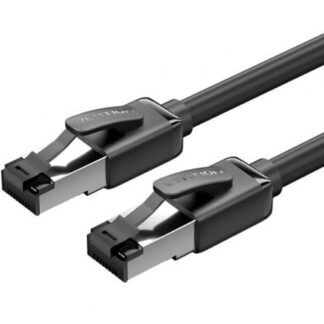 Cable de red rj45 sftp vention ikpbf cat.8/ 1m/ negro