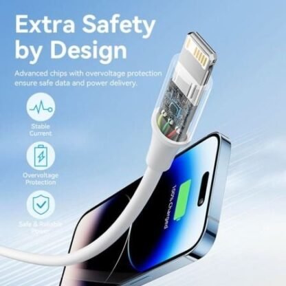 Cable usb 2.0 lightning vention laiwf/ usb macho - lightning macho/ 480mbps/ 1m/ blanco - Imagen 5