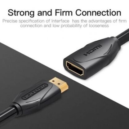 Cable alargador hdmi vention vaa-b06-b200/ hdmi macho - hdmi hembra/ 2m/ negro - Imagen 2
