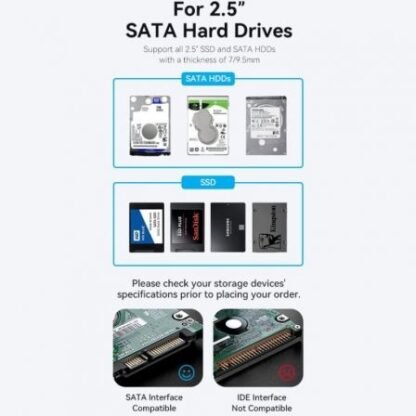 Caja externa para disco duro de 2.5" vention kpbb0/ usb 3.1/ sin tornillos - Imagen 5