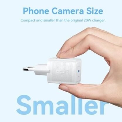Cargador de pared gan vention fepl0-eu/ 1xusb tipo-c/ 20w - Imagen 4