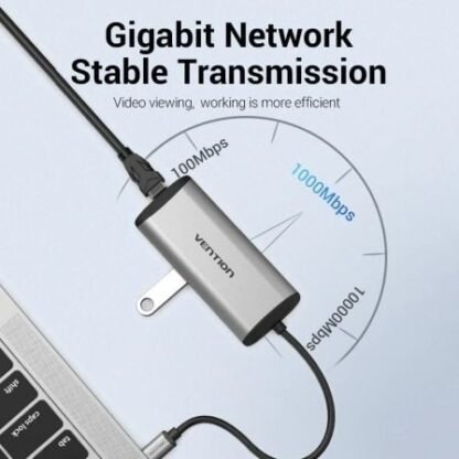 Docking usb tipo-c vention thahb/ 1xhdmi/ 3xusb/ 1xusb tipo-c pd/ 1xrj45/ 1xlector tarjetas/ 1xaudio/ gris - Imagen 4