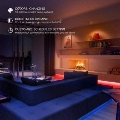 Tira led yeelight led lightstrip plus 1s/ 2m/ 7w/ color rgb - Imagen 5