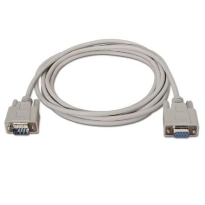 Cable serie rs232 aisens a112-0065/ db9 macho - db9 hembra/ hasta 0.15w/ 1.6mbps/ 1.8m/ beige - Imagen 2