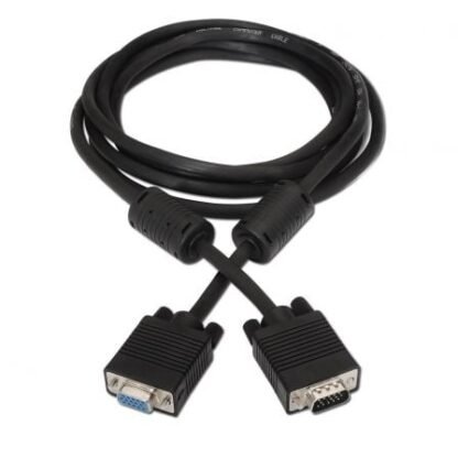 Cable svga aisens a113-0079/ vga macho - vga hembra/ hasta 3w/ 10mbps/ 3m/ negro - Imagen 2
