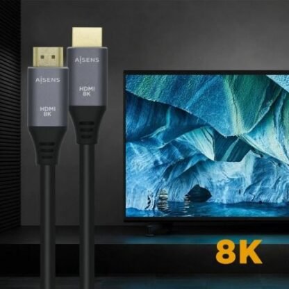 Cable hdmi 2.1 8k aisens a150-0427/ hdmi macho - hdmi macho/ 1.5m/ gris negro - Imagen 4